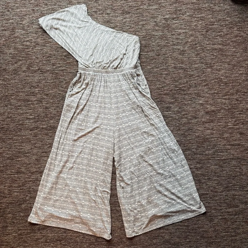 Anthropologie Maeve one shoulder wide leg Jamie Jumpsuit size XS - Picture 3 of 8